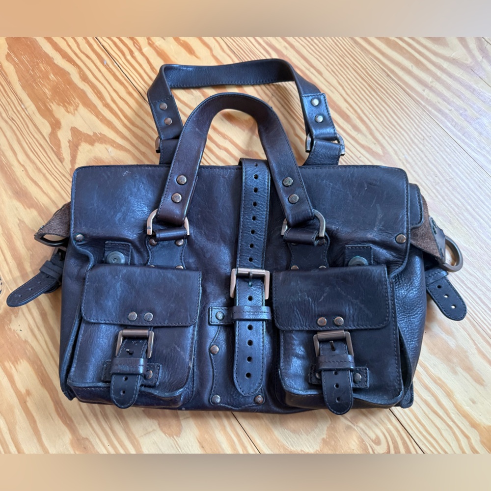 Mulberry Dark Brown Leather Vintage Mulberry very nice thick leather